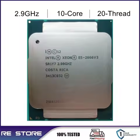 Intel Xeon E5 2666 V3 2.9Ghz 10-Core 135W LGA 2011-3 2666V3 Processor CPU