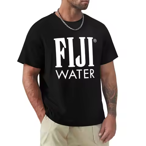 Fiji Water T-Shirt Luxury man designer shirts vintage t shirts shirts graphic tee mens graphic t-shi