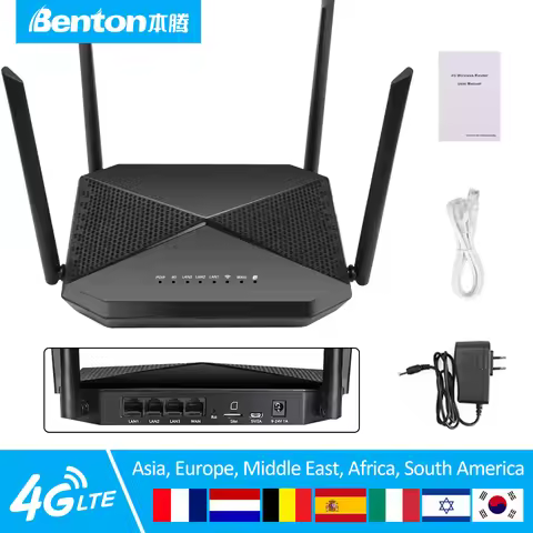 Benton Unlocked 4G CPE Router 300Mbps 4G Router with SIM Card Slot 3G 4G SIM Router 100Mbps WAN LAN 