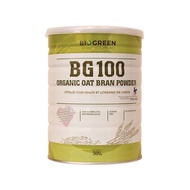 Biogreen BG100 BG 100 Organic Oat Bran Powder 500G