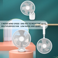 HXR Wireless Table Fan Mini Portable Fan/Clip Fan/Hang Fan/Usb fan/Desk Fan Rechargeable Move Strong Endurance