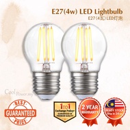 LED E27 (4W) Warm White Glass Bright Energy Saving Room Home Living Lightbulb Downlight Cerah Mentol Lampu Bulb