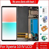 Original 6.0'' For Sony Xperia 10 IV LCD Display Touch Screen Digitizer XQ-CC54 XQ-CC72 LCD With Fra