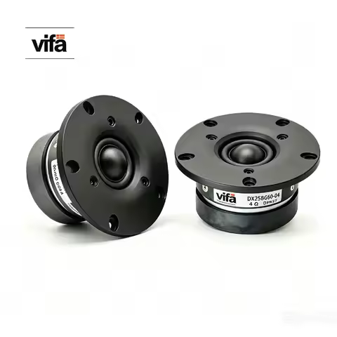 Original Vifa（2 speakers）DX25BG60 Tweeter Driver Unit Aluminum Film Dual Magnet Neodymium Iron Dedic