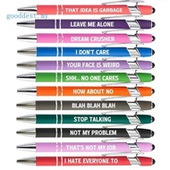 GOOD Funny Pens Fun Pen Funny and Inspirational Copywriting Pen Set Black Touchmonitor Ballpoint Pen