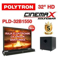 LED POLYTRON 32" 32B1550 Polytron SOUNDBAR CINEMAX 32in TV HD SOU