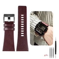 ✣ สำหรับดีเซลสายนาฬิกานาฬิกาข้อมือผู้ชายขนาดใหญ่สายนาฬิกา P-Olice 26MM 28MM 30MM 32MM สีดำสีน้ำตาลลู