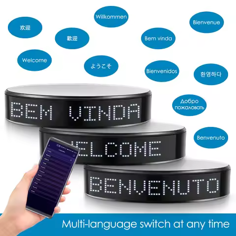 20cm Electric 360° Rotating Turntable APP Control LED Mirror Low Noise 5kg Load Display Stand for Li