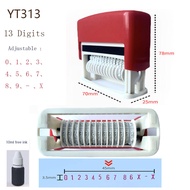 Adjustable Digital Seal 6-Digit 13-Digit Font Size 3.5mm Inking Stamp