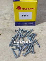 ( 1 Ons ) Skrup Gypsum SDS Massaki / SDS Drywall Screws (6x1•8x1)