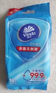 維達 Vinda 濕紙巾 3包共30片(獨立包裝)