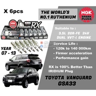 NGK Premium RX Spark Plug - Toyota Vanguard Rav4 GSA33W 3.5L V6 2GR-FE VVTi DOHC 24V ( Year 2007-201