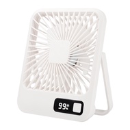 Xiaomi JISULIFE ฟัดลมตั้งโต๊ะ พัดลม Q3 Portable Table Fan USB Rechargeable Mini Desk Fan 5 Speed Powerful Wind LED display Foldable Quiet Desktop Fan