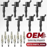8X Ignition Coil DG511 + Spark Plug for 2004-08 Ford F150 Expedition 5.4L FD508