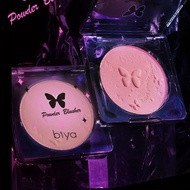 Biya Powder Blusher 4g square blush is smooth and matte.