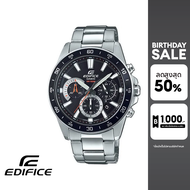 CASIO นาฬิกาข้อมือผู้ชาย EDIFICE รุ่น EFV-570D-1AVUDF วัสดุสเตนเลสสตีล สีดำ