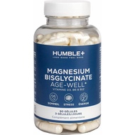 HUMBLE+ AgeWell Magnesium Bisglycinate Bioavailability + s D3 B6 & B12 Aktif   &  90 Kapsul  1 Bulan