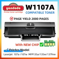 HP107A Cartridge Compatible to HP W1107A 107A 107W M135a 135w 137fnw Black Laser Printer Toner INK