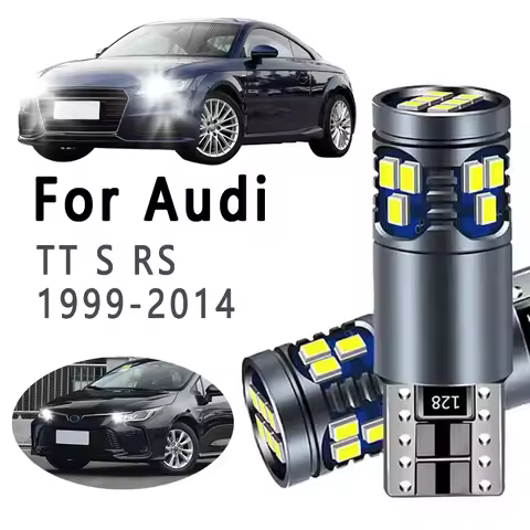 2Pcs T10 Bulbs LED Parking Lamp For Audi TT MK1 MK2 8N 8N3 8N9 8J 8J3 8J9 Coupe Roadster 1999-2014 C