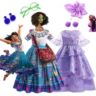 Encanto Mirabel Dress Costume for Girl Isabella Girl Princess Dress Halloween
