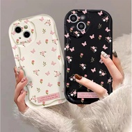 For infinix Note 12 Pro Note 30 Pro Smart 5 Smart 7 Smart 6 Plus 6 HD X6823C X6511 Phone Case Elegant Butterfly Fragmented Flowers Soft 3D Wavy Edge Soft Cover