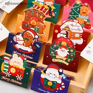 [lightoverflow] 5PCS Kawaii 3D Foldable Christmas Theme Greeg Cards Cute Blessing Envelopes Wrig Paper DIY Holiday Gift Message Card [SG]