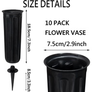 Cemetery Vases Memorial Flower Vase Plastic Flower Holders with Spikes for Flowers Headstones Cemete