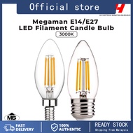 MEGAMAN LED Filament Candle Bulb E14/E27 Warm White (3000K)