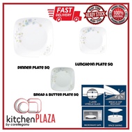 [Corelle Loose] Corelle Pastel Bouquet Square Dinner Plate / Square Luncheon Plate / Square Bread&Bu