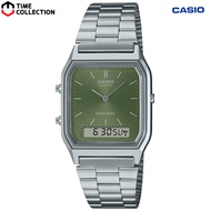 Casio AQ-230A-3A Digital Analog Stainless Steel Watch