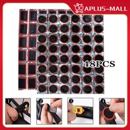 48Pcs/sheet Tire Repair Patch Vulcanizing Tire Patch Self-adhesion Tire Patch Bike Tire Fix Patch