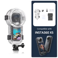 สําหรับ Insta360 X5 Dive Case 60m เคสดําน้ํากันน้ําที่มองไม่เห็น (OEM)