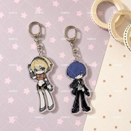 Yuuki Makoto Anime Keychain Aegis Acrylic Key Chain Cute Key Ring Bag Pendant Display Ornament Kawai