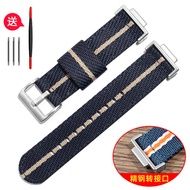 สายนาฬิกาผ้าไนลอน Black Gold สำหรับ G-SHOCK Casio GA110 400 110GB GD120 สายนาฬิกาผ้าไนลอนแบบปรับแต่ง