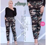 CELANA SENAM WANITA  ARMY/LORENG PANJANG.. BAHAN IMPORT PREMIUM.. ADEM DAN LEMBUT.. NYAMAN DI PAKAI 