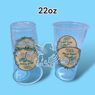 (ISI 50) Gelas Printing Motif Teh Aku & Kamu 16oz 22oz Cup Plastik Es Teh Manis