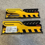 <DDR4 16GB > GeiL EVO FORZA Yellow DDR4 2400 C16 8GB x 2 # 記憶體 RAM DDR4 RGB 超頻 電競 CORSAIR Dominator 