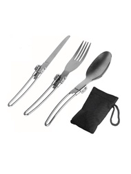 3 件組旅行折疊餐具組（刀、叉、湯匙）,廚房用品
