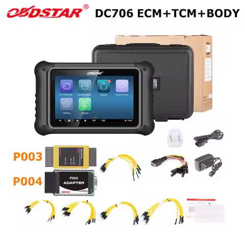 OBDSTAR DC706 ECU Tool with P003 Adapter for Car and Motorcycle ECM/ TCM/ BODY ECU Cloning