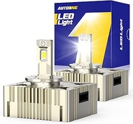 AUTOONE 2025 Upgraded D5S D5R Bulbs, 900% Brighter D5S Bulbs, 32000 Lumens 6500K Brightest D5S D5R F