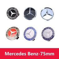 [Ready Stock] 75mm Wheel Center Cap Hub Badge Mercedes Benz Rims Rim Cover W203 W204 W205 W211 W212 W213 W176 W177 A45 CLA45