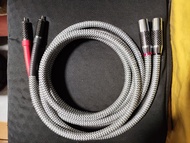 發燒級 XLR轉RCA  平衡轉非平衡音響過機線/信號遞送線  1.5米x2