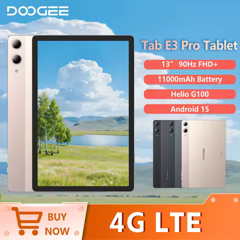 DOOGEE Tab E3 Pro Tablet PC 13'' Display 7.9mm Ultra-thin 8GB 256GB Smart Pad 11000mAh Battery Andro