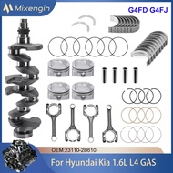 Engine Rebuild Overhaul Kit For Hyundai Kia 1.6 L4 GAS G4FD G4FJ 2010-2023 Crankshaft Bearing Connec