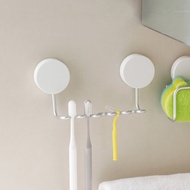 日本霜山 日系簡約風無痕壁掛式牙刷架-3入