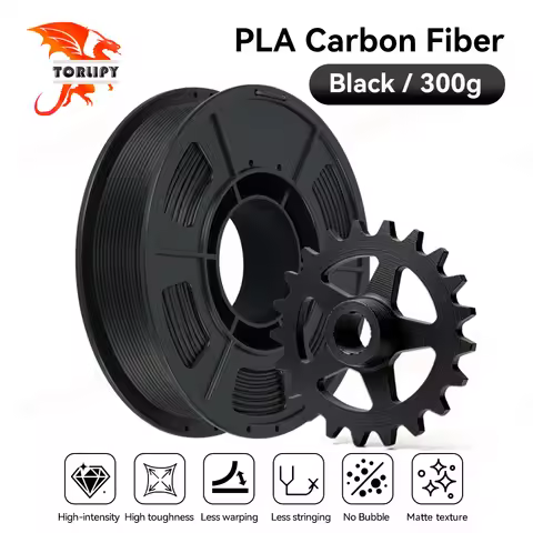 300g PLA Carbon Fiber Filament 1.75mm 3D Printer Filaments Non-Toxic Good Aging Resistance Odorless 