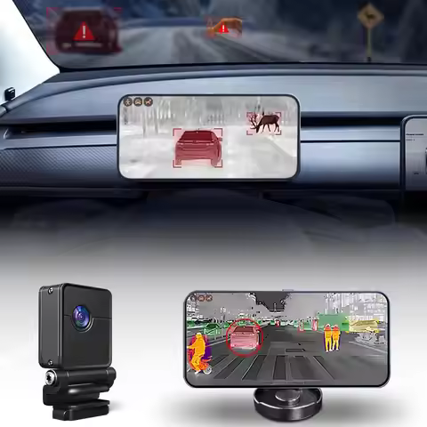 Dash Cam Vehicle Mobile Infrared Thermal Imaging Night Vision 256x192 Pixels 360 Angle 25Hz Frame Ra