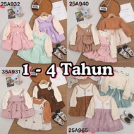 (IMPROT) PREMIUM LONG-SLEEVED DRESS FOR AGES 1 - 4 YEARS (A-931, A-932, A-940, A-965)