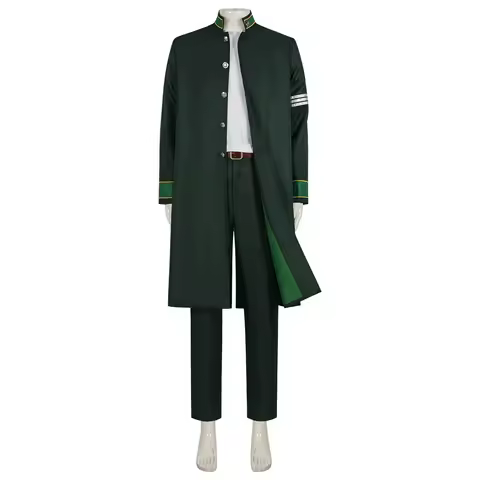 Anime Mens Hajime Umemiya Cosplay Costume Trench Coat School Uniform Bofurin Haruka Sakura Halloween
