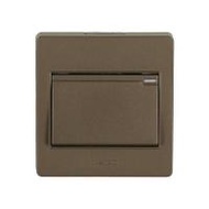 ชุดสวิตช์ 1 ทาง 1 ช่อง HACO M3N-S11-CC สีน้ำตาลดำ (1113016)
